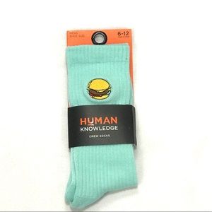 Hamburger Teal Crew Socks Men’s